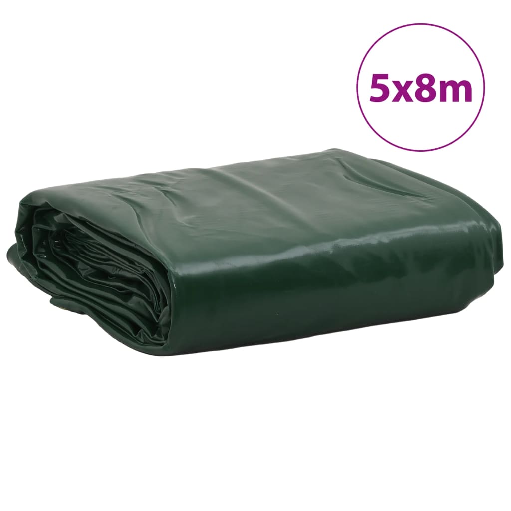 vidaXL Μουσαμάς Πράσινος 5 x 8 μ. 650 γρ./μ²