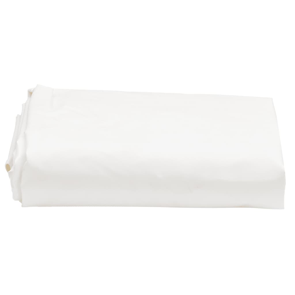 vidaXL Μουσαμάς Λευκός 1,5 x 2,5 μ. 650 γρ./μ²