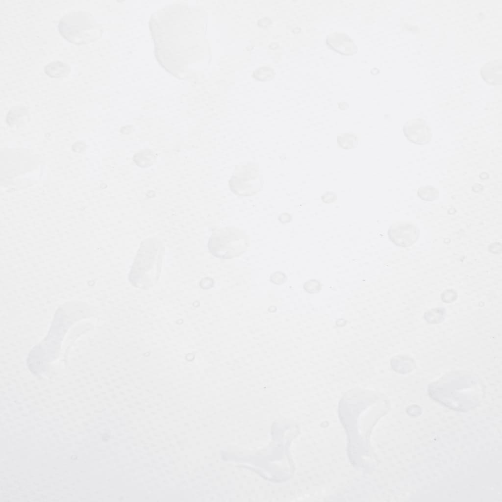 vidaXL Μουσαμάς Λευκός 2,5x4,5 μ. 650 γρ./μ²