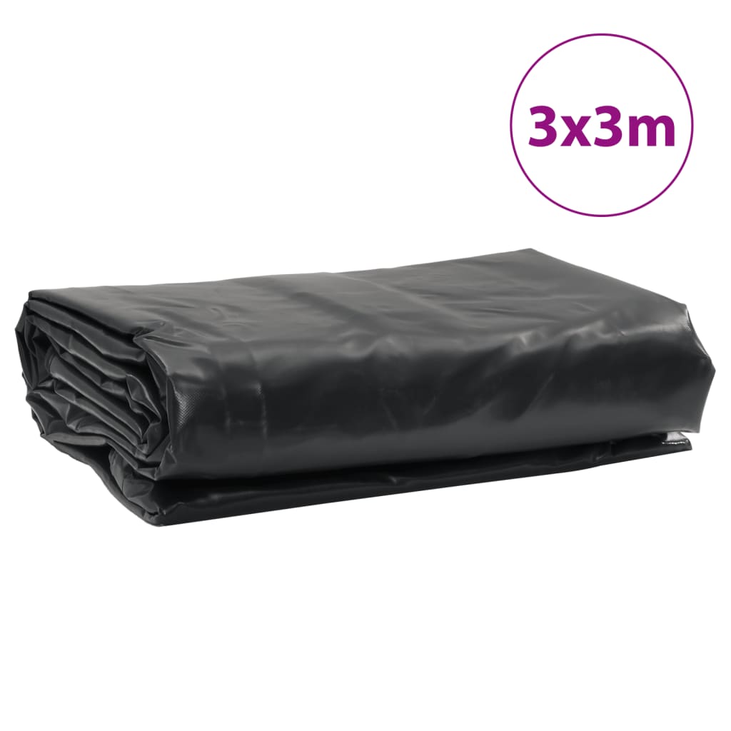 vidaXL Μουσαμάς Ανθρακί 650 γρ./μ.² 3x3 μ.