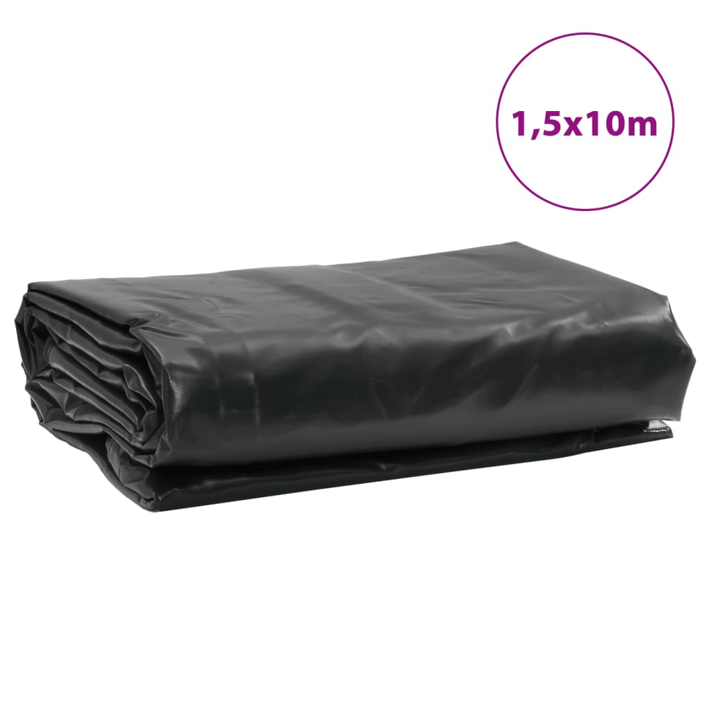 vidaXL Μουσαμάς Ανθρακί 1,5 x 10 μ. 650 γρ./μ.²