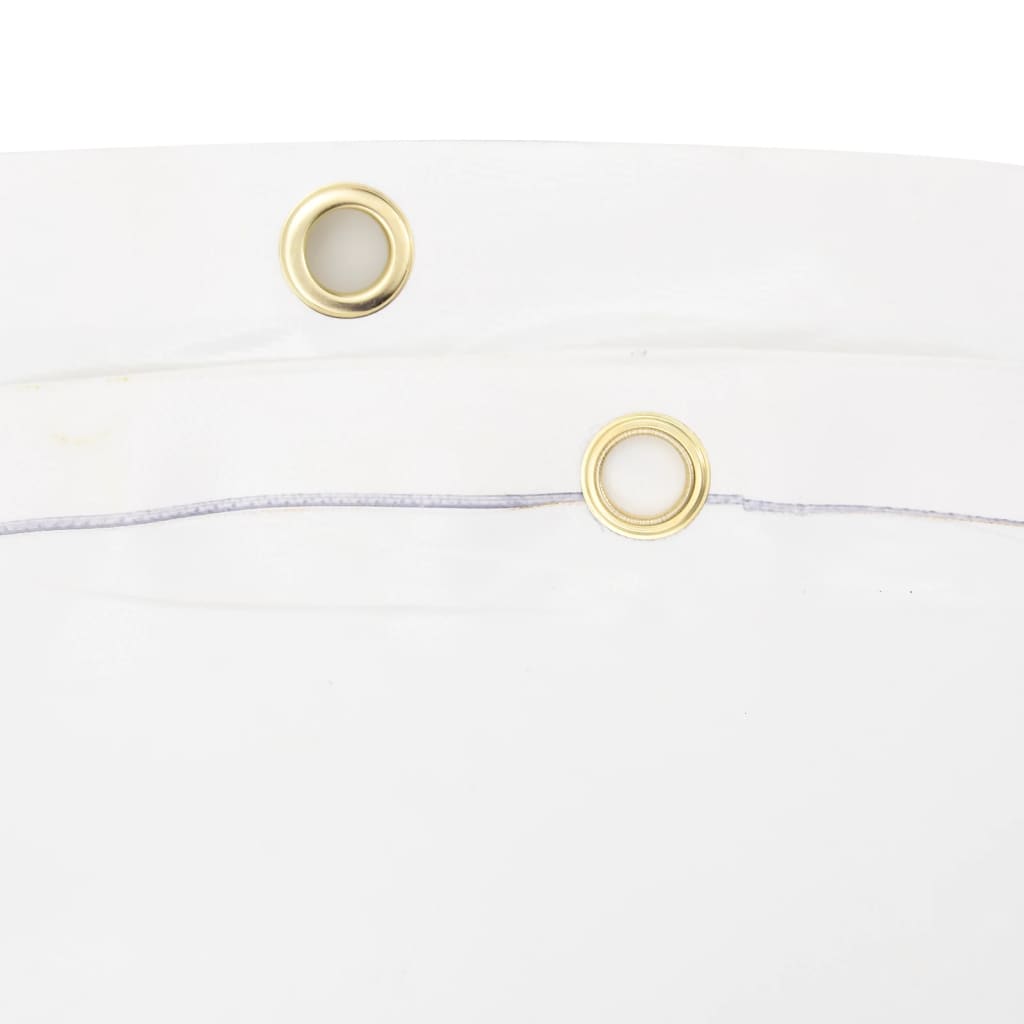 vidaXL Μουσαμάς Λευκός Ø 2,6 μ. 650 γρ./μ²