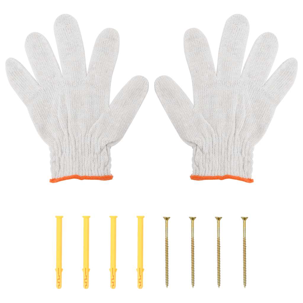 vidaXL Ράφι Τοίχου Ασημί 50x30x31 εκ. Ανοξείδωτο Ατσάλι