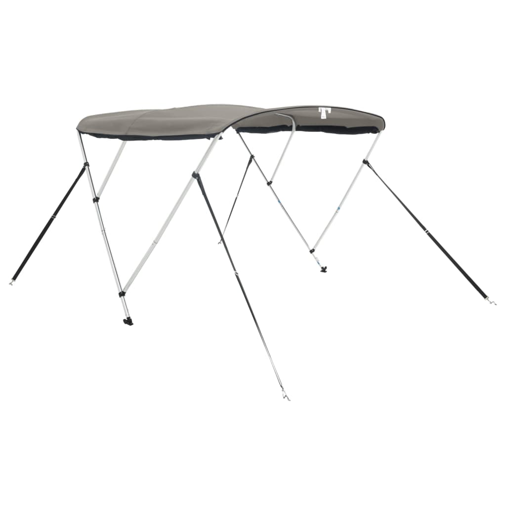 vidaXL Τέντα Σκάφους 3 Αψίδες Τοιχ. Δίχτυ Ανθρακί 183x(137-152)x137εκ