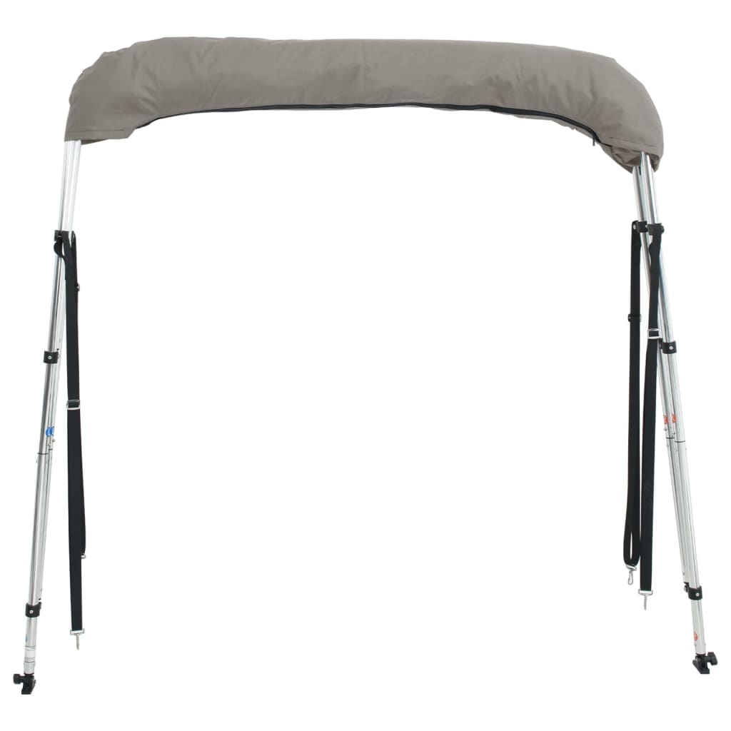 vidaXL Τέντα Σκάφους 3 Αψίδες Τοιχ. Δίχτυ Ανθρακί 183x(137-152)x137εκ