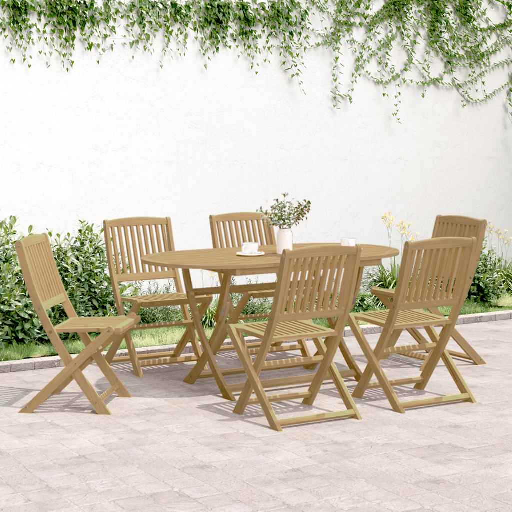 vidaXL Καρέκλες Κήπου Πτυσσόμενες 6 τεμ. 44x50x88 εκ. Μασίφ Ακακία