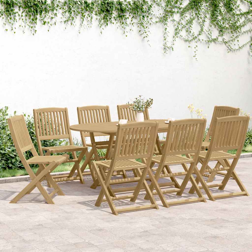 vidaXL Καρέκλες Κήπου Πτυσσόμενες 8 τεμ. 44x50x88 εκ. Μασίφ Ακακία