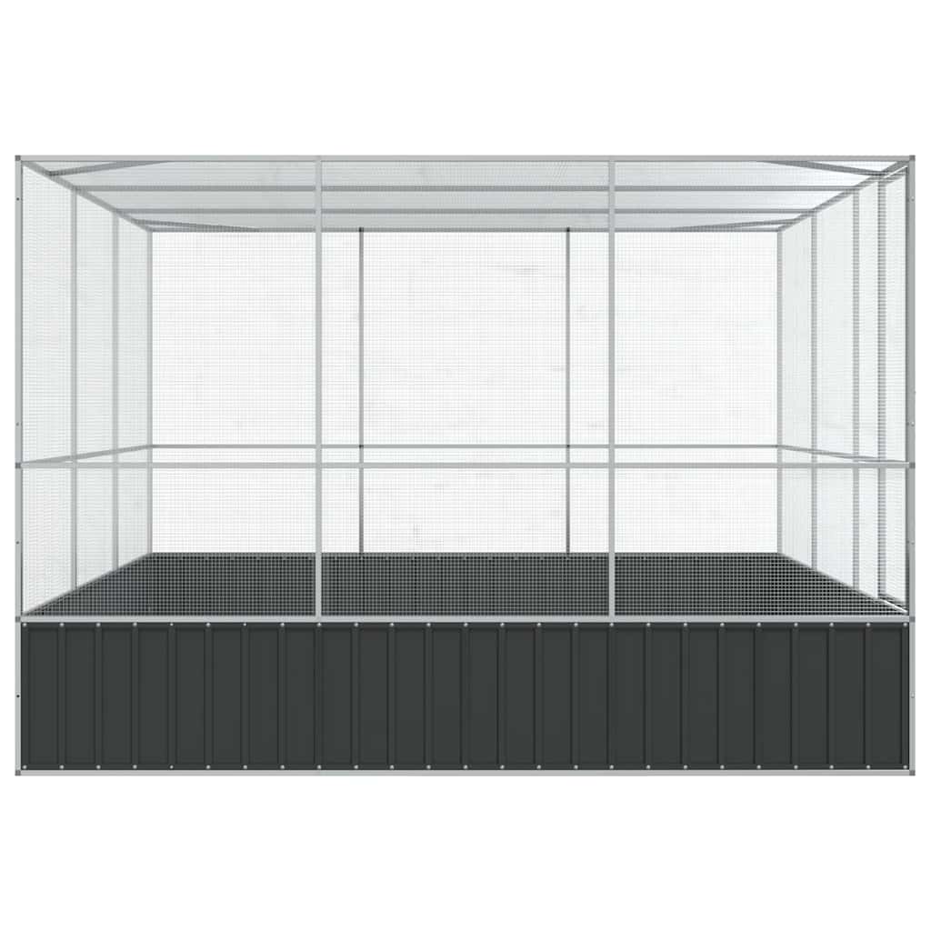 vidaXL Κλουβί Ασημένιο 311x307x212 εκ. Ατσάλινο