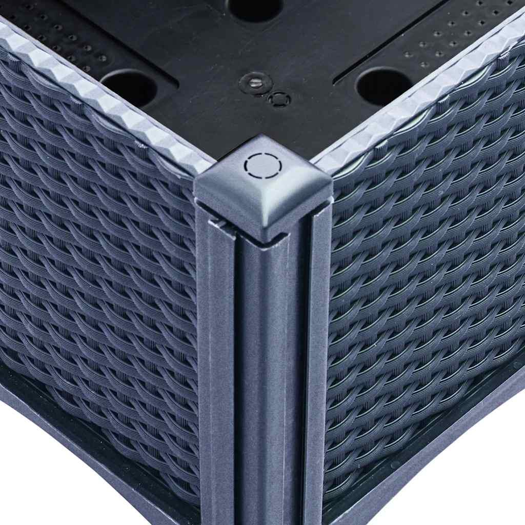 vidaXL Ζαρντινιέρα Κήπου με Καφασωτό Μπλε Γκρι 160x120x142 εκ. από PP