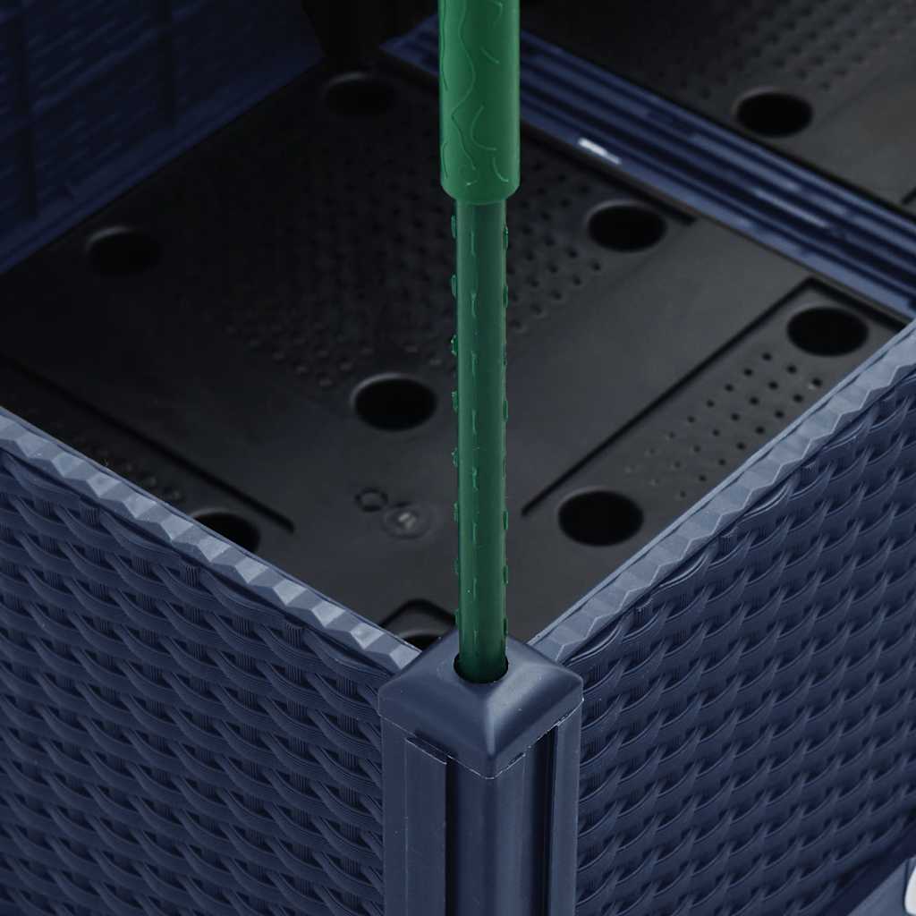 vidaXL Ζαρντινιέρα Κήπου με Καφασωτό Μπλε Γκρι 200x160x142,5 εκ. από PP