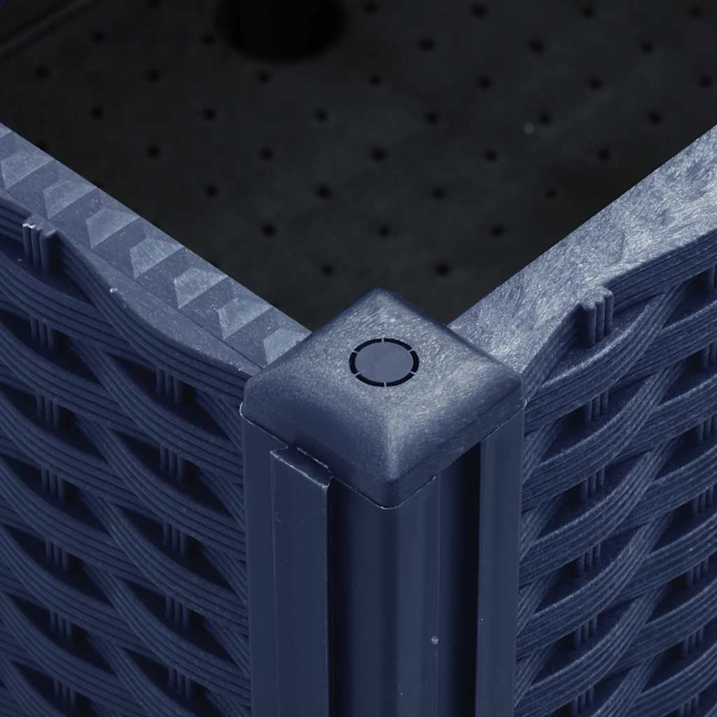 vidaXL Ζαρντινιέρα Κήπου με Πόδια Μπλε Γκρι 240x50x54εκ. από Πολυπροπυλένιο