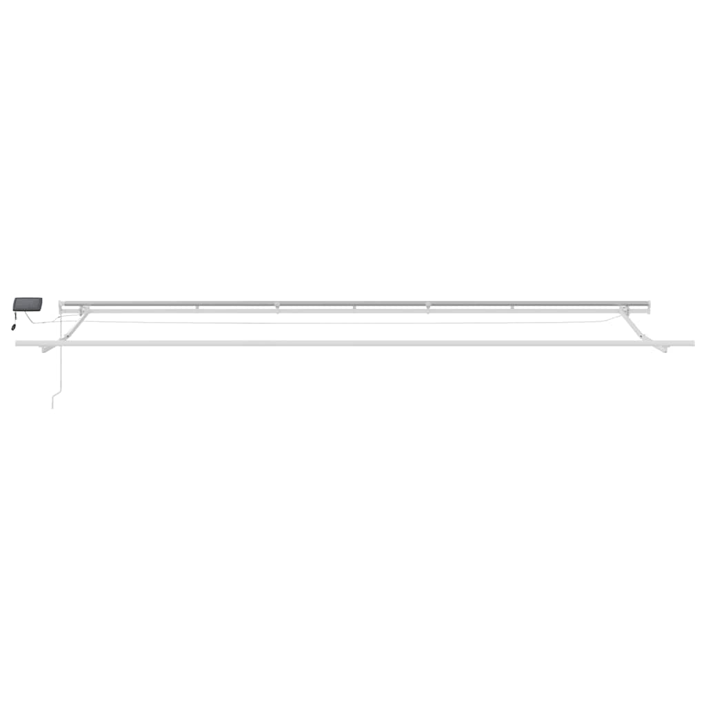 vidaXL Τέντα Πτυσσόμενη Χειροκίνητη με LED Μπορντό 600x300 εκ.