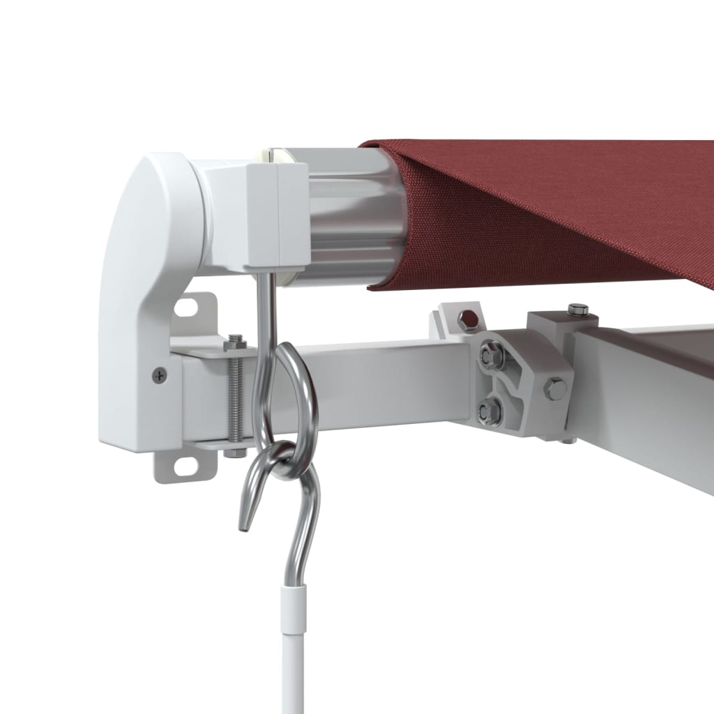 vidaXL Αναδιπλούμενη τέντα Μπορντό 450 x 350 εκ