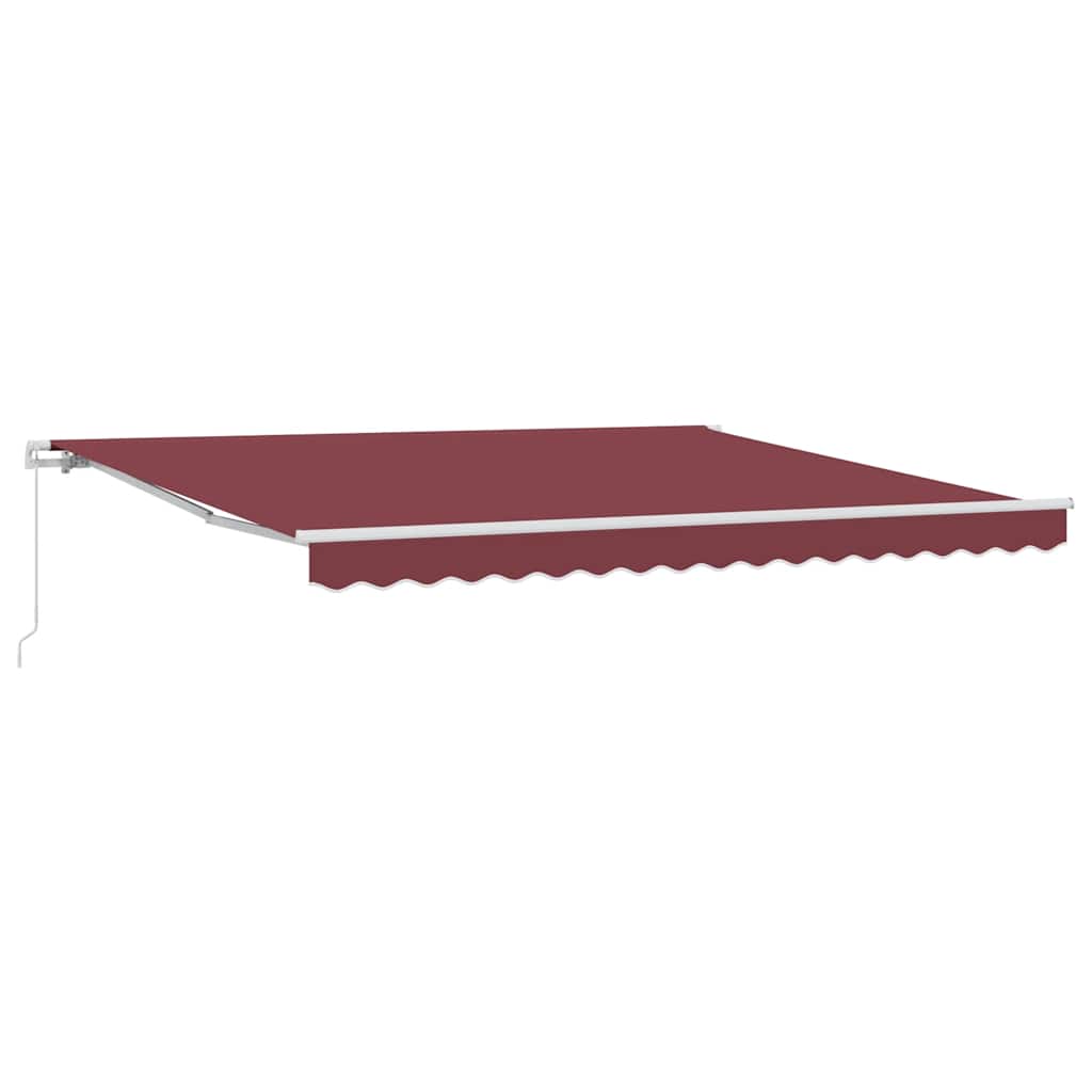 vidaXL Τέντα Πτυσσόμενη Χειροκίνητη Μπορντό 400x300 εκ.
