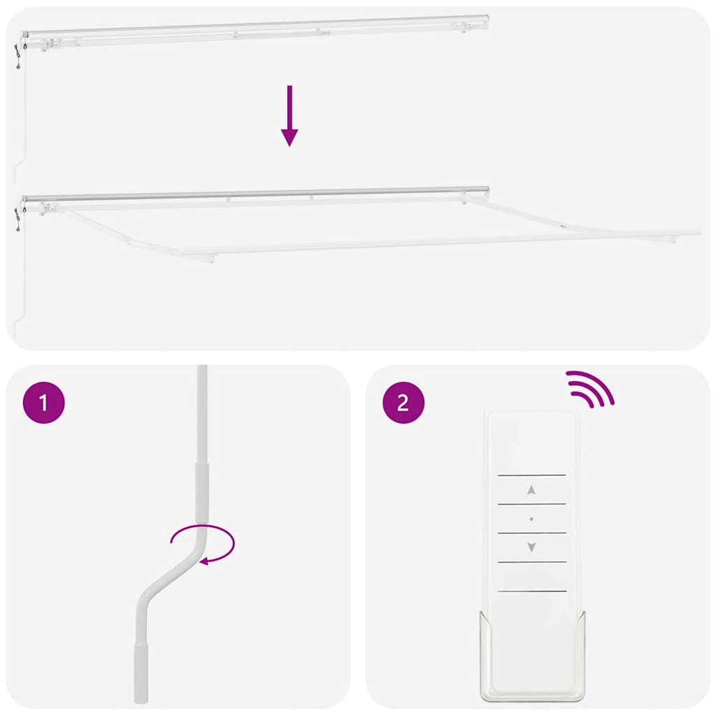 vidaXL Τέντα Πτυσσόμενη Αυτόματη Μπορντό 400x300 εκ.