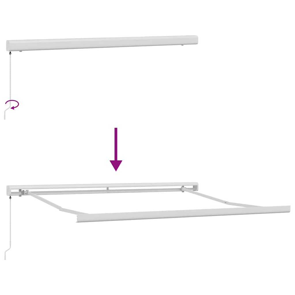 vidaXL Τέντα Πτυσσόμενη Χειροκίνητη Μπορντό 300x250 εκ.