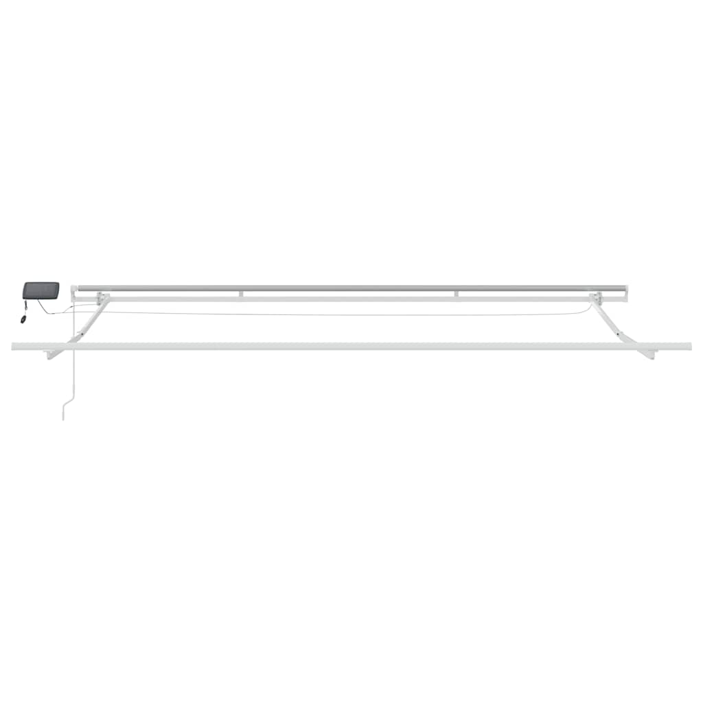 vidaXL Τέντα Πτυσσόμενη Χειροκίνητη με LED Καφέ 400x300 εκ.