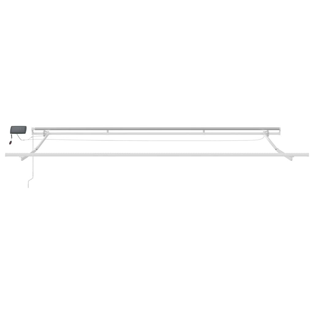 vidaXL Τέντα Πτυσσόμενη Χειροκίνητη με LED Καφέ 500x300 εκ.