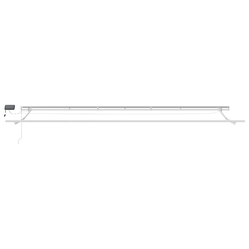 vidaXL Τέντα Πτυσσόμενη Χειροκίνητη με LED Καφέ 600x300 εκ.