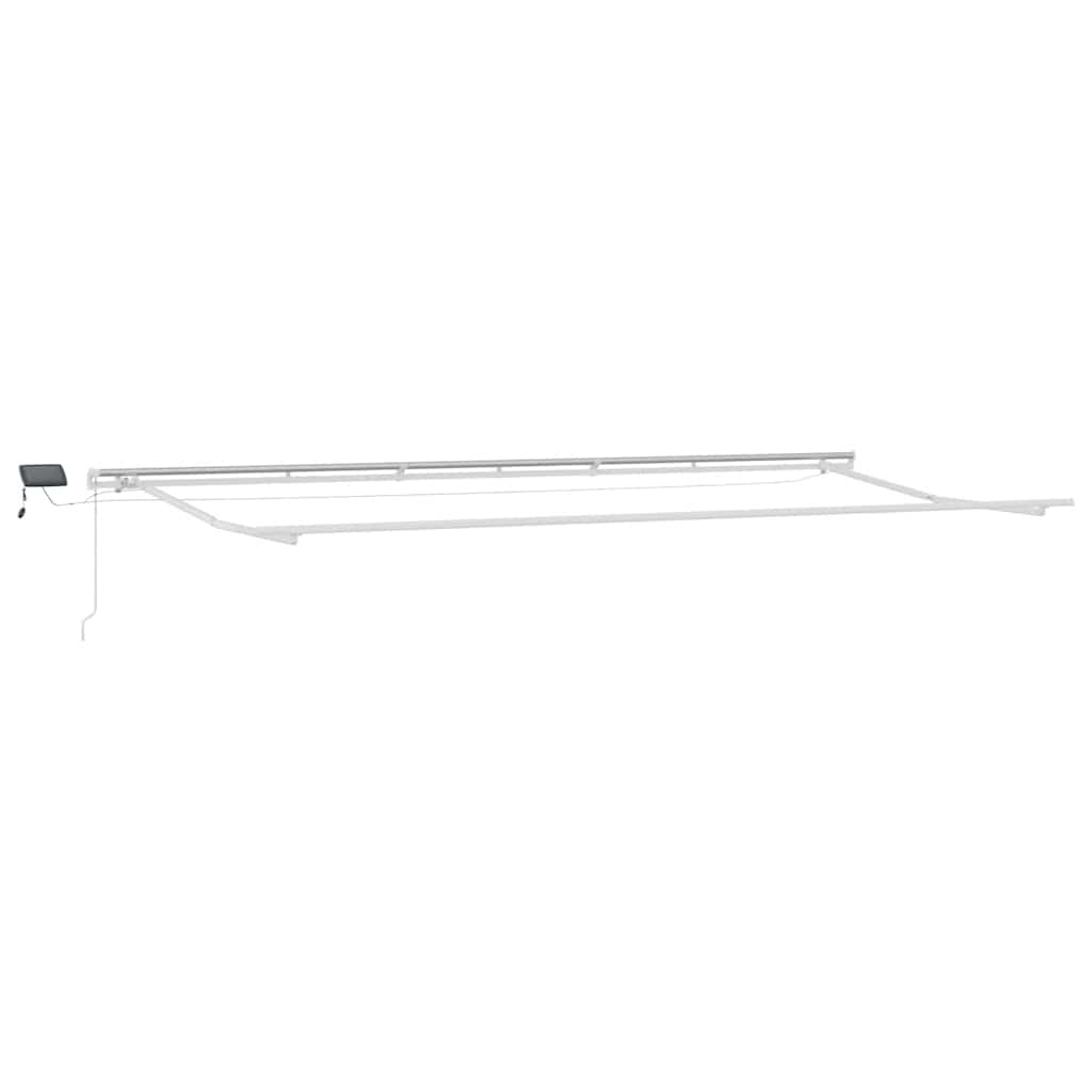 vidaXL Τέντα Πτυσσόμενη Χειροκίνητη με LED Καφέ 600x300 εκ.