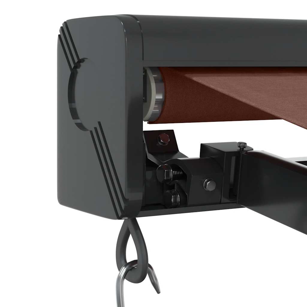 vidaXL Τέντα Πτυσσόμενη Χειροκίνητη Καφέ 350x250 εκ.