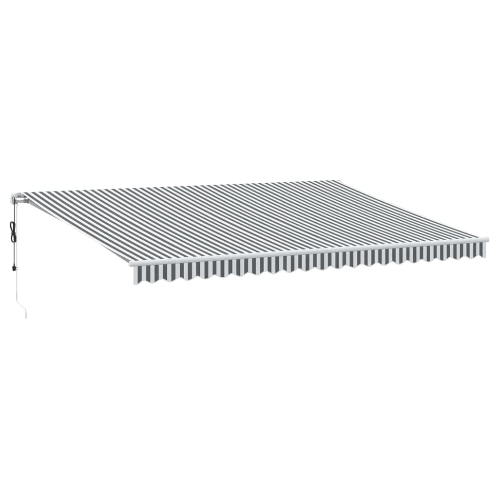 vidaXL Ηλεκτρική τέντα με LED και αισθητήρα 5 x 3,5 m