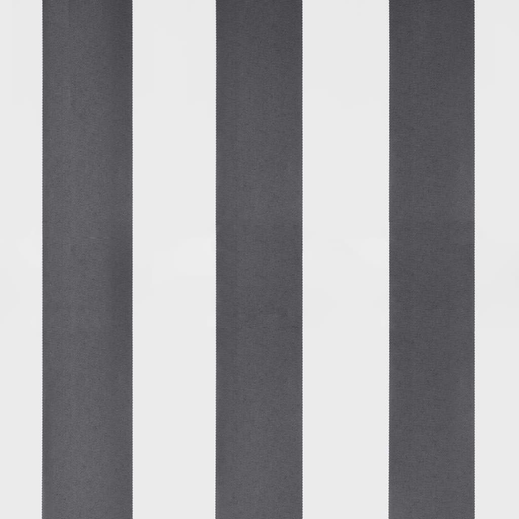 vidaXL Τέντα Πτυσσόμενη Χειροκίνητη Ανθρακί / Λευκή 600x350 εκ.