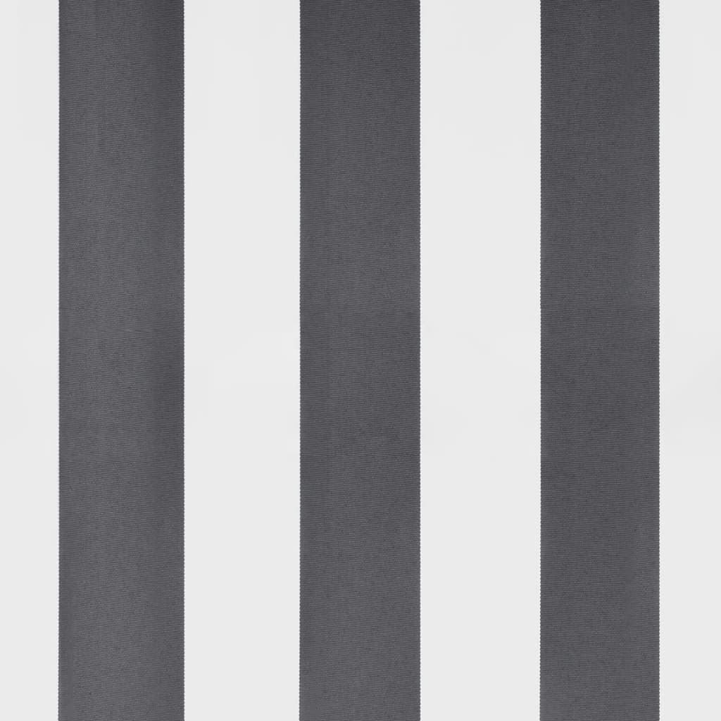 vidaXL Τέντα Πτυσσόμενη Χειροκίνητη Ανθρακί / Λευκή 400x350 εκ.