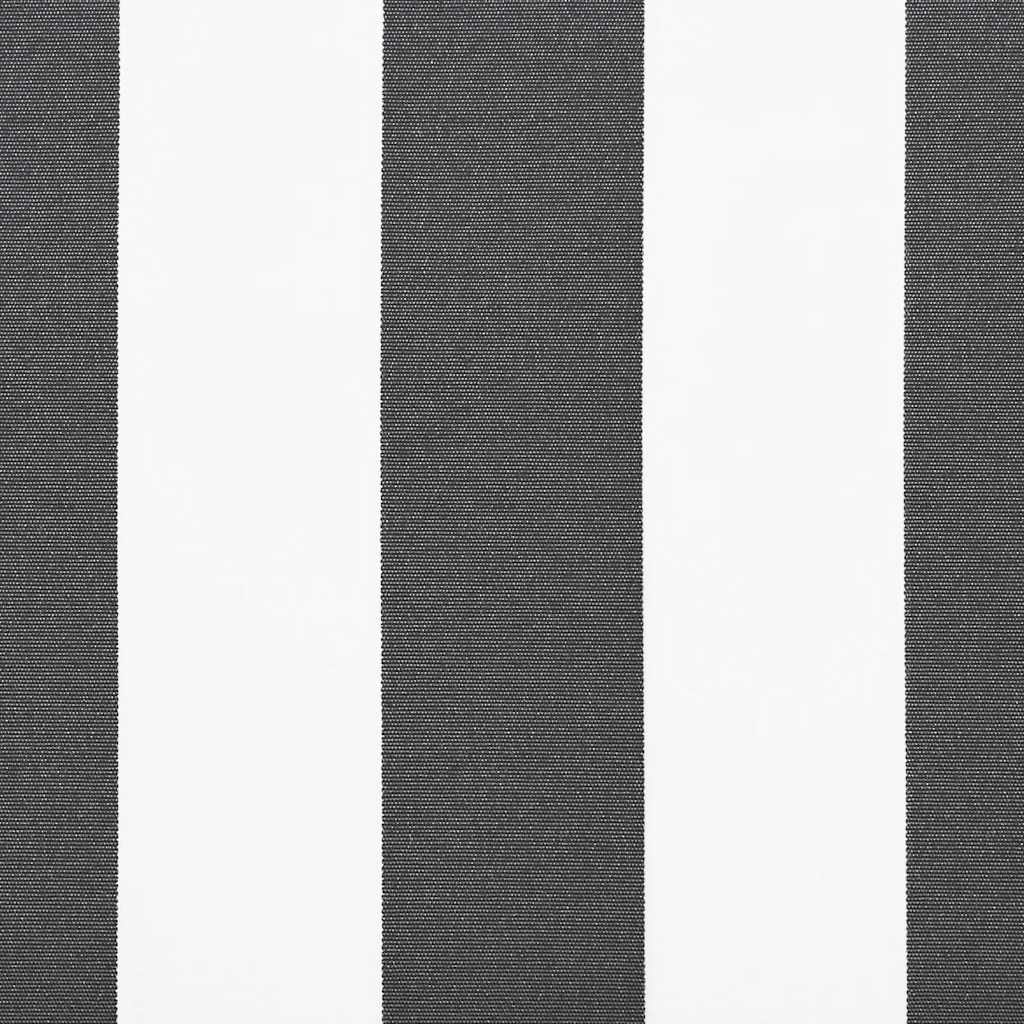 vidaXL Τέντα Πτυσσόμενη Ανθρακί και Λευκή 5x3 μ. Ύφασμα και Αλουμίνιο