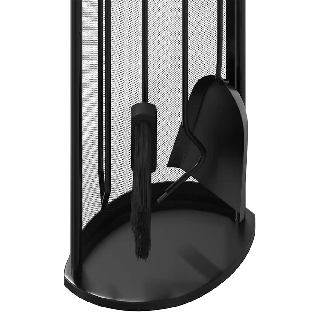 vidaXL Σετ Εργαλείων Τζακιού 5 Τεμαχίων 23x15x66 εκ. Ατσάλινο