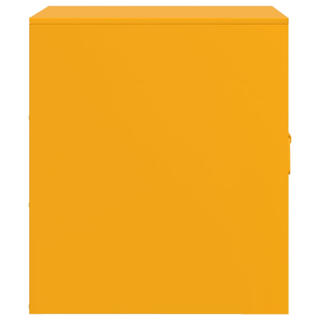 vidaXL Κομοδίνα 2 τεμ. Μουσταρδί 34,5 x 39 x 44 εκ. από Χάλυβα