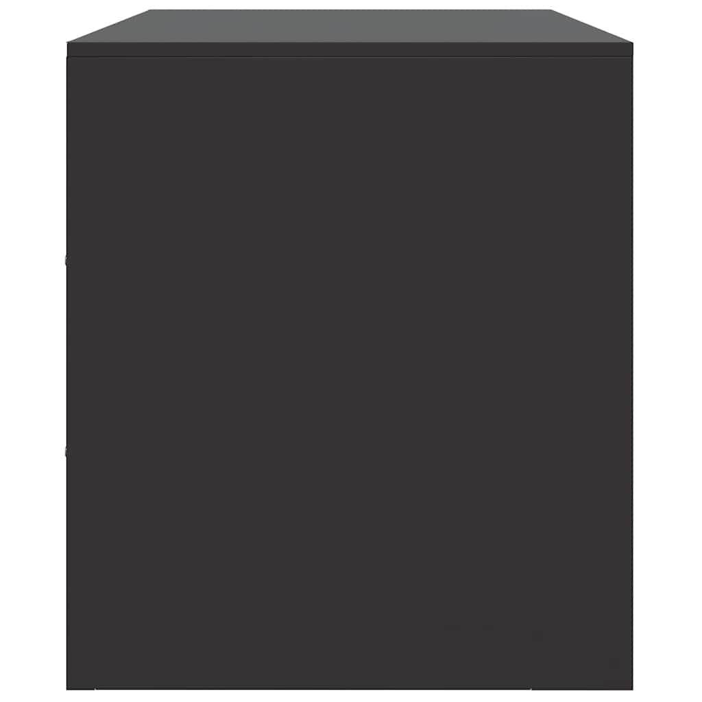 vidaXL Έπιπλο Τηλεόρασης Μαύρο 67x39x44 εκ. από Χάλυβα