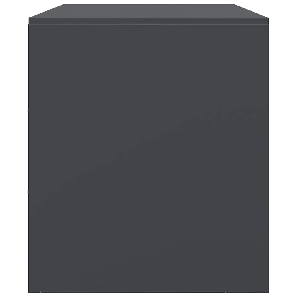 vidaXL Έπιπλα Τηλεόρασης 2 τεμ. Ανθρακί 67 x 39 x 44 εκ. από Χάλυβα