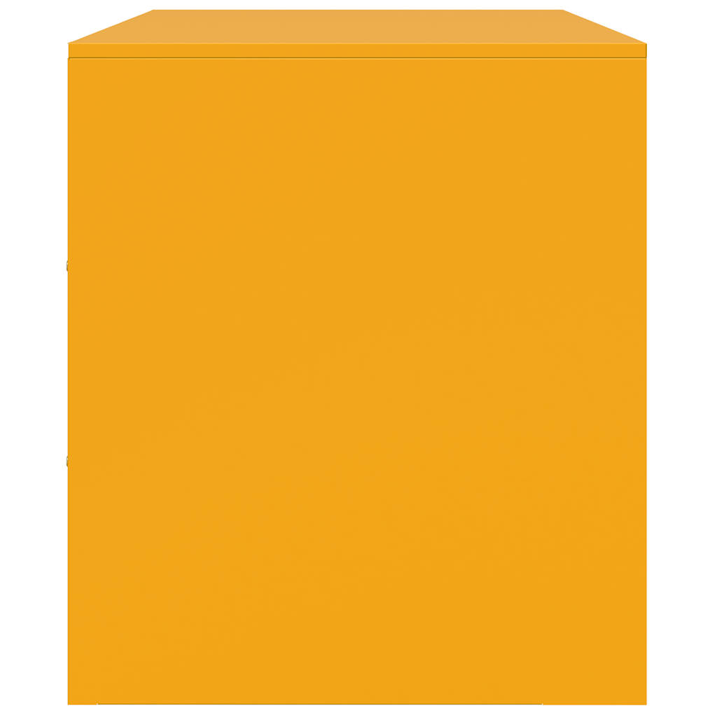 vidaXL Έπιπλα Τηλεόρασης 2 τεμ. Μουσταρδί Κίτρινο 67x39x44 εκ. Ατσάλι