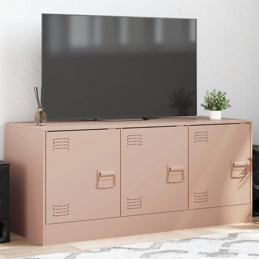 vidaXL Έπιπλο Τηλεόρασης Ροζ 99x39x44 εκ. από Ατσάλι