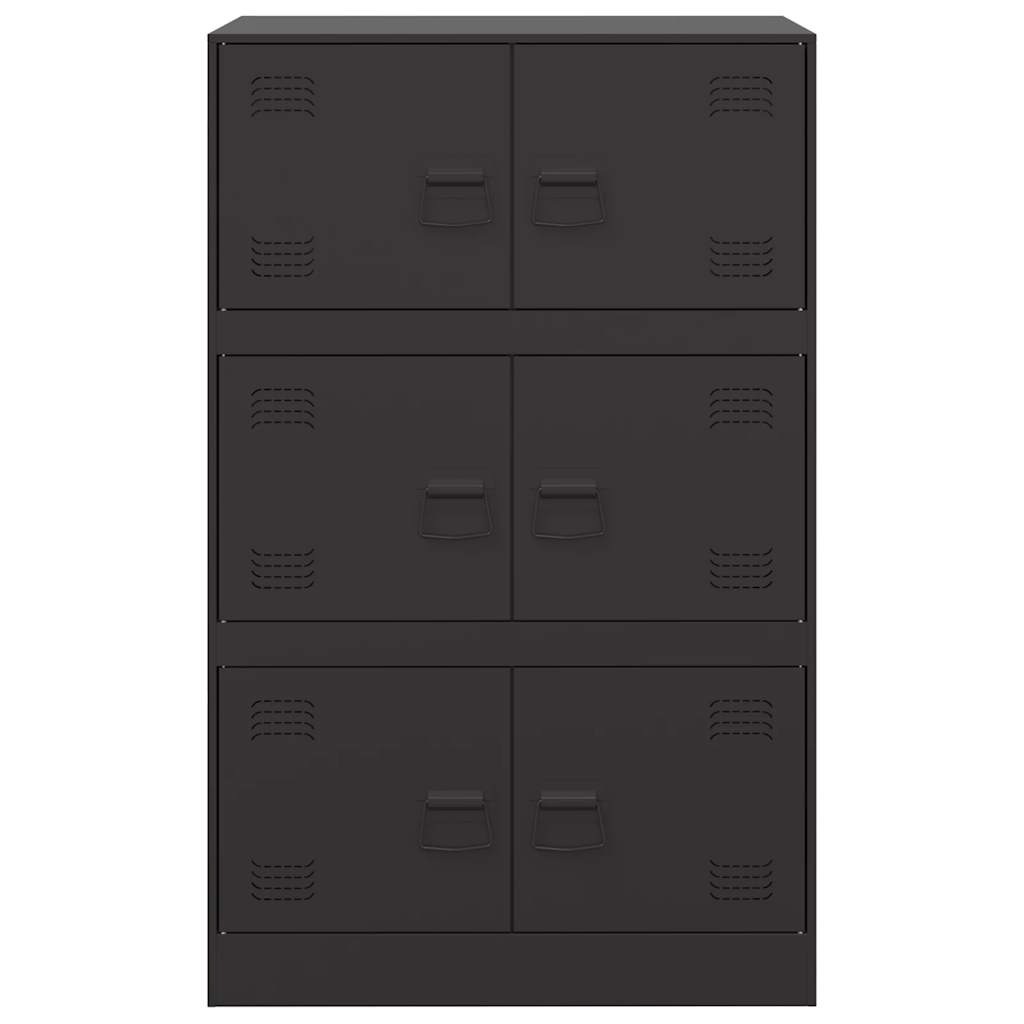 vidaXL Ντουλάπι Μαύρο 67x39x107 εκ. από Ατσάλι
