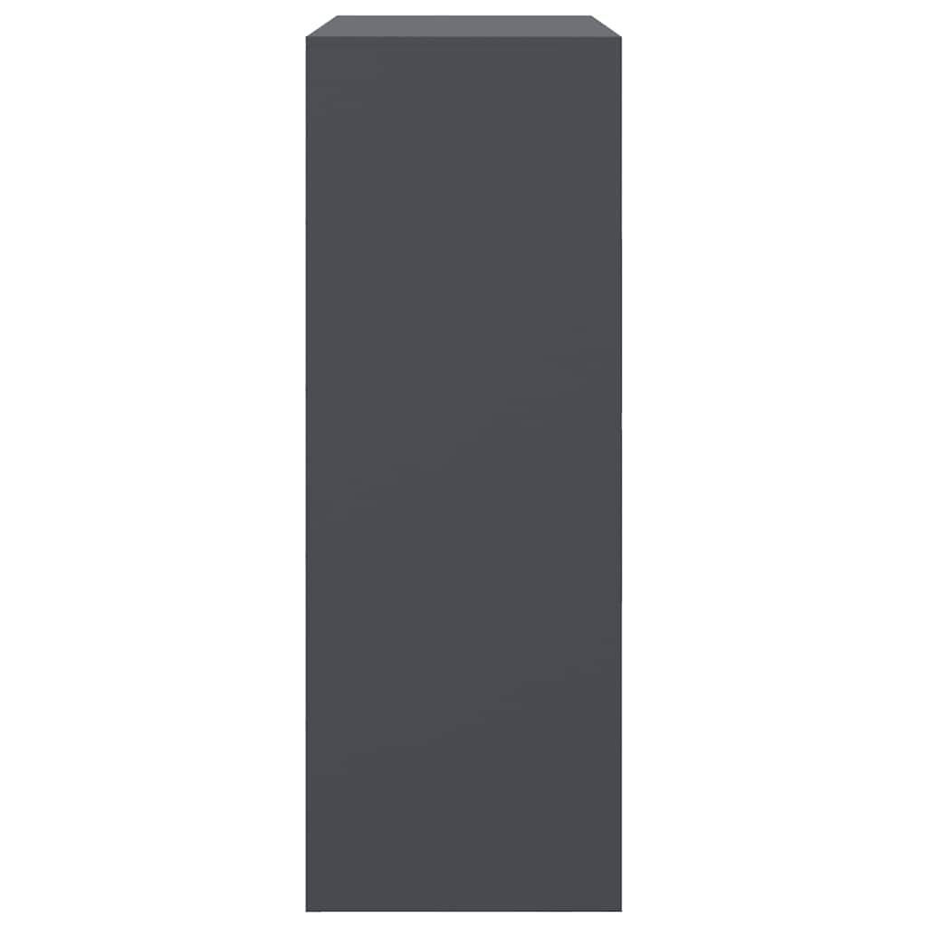 vidaXL Μπουφές Ανθρακί 67x39x107 εκ. από Ατσάλι