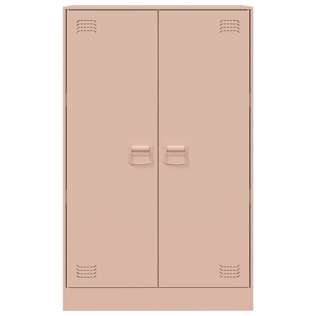 vidaXL Ντουλάπι Ροζ 67x39x107 εκ. από Ατσάλι
