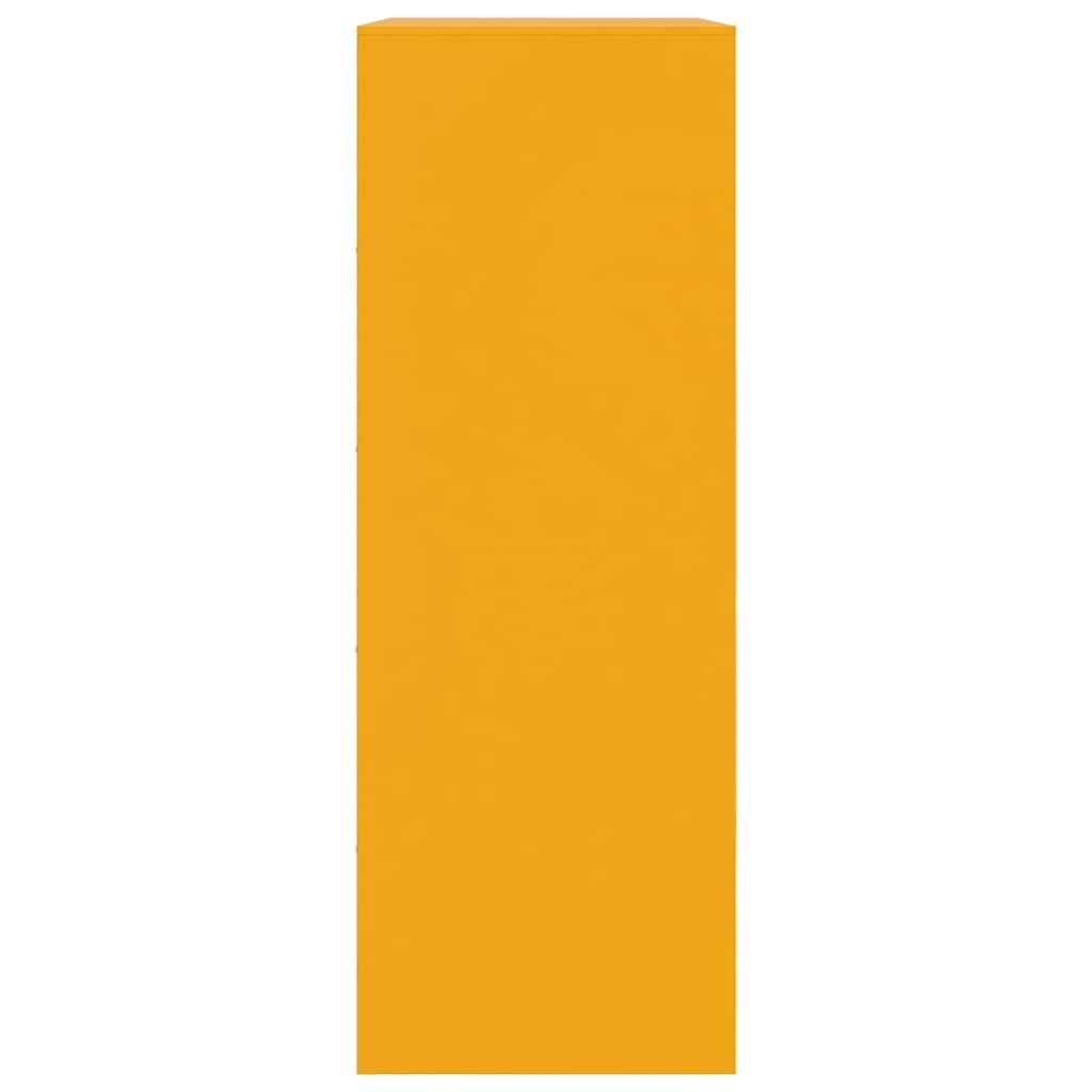 vidaXL Ντουλάπι Μουσταρδί 67 x 39 x 107 εκ. από Ατσάλι