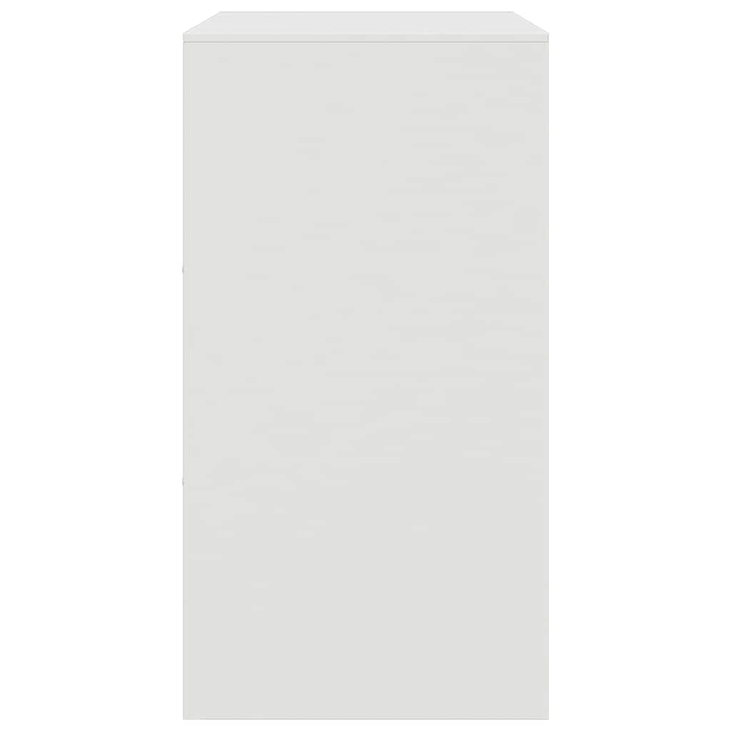 vidaXL Μπουφές Λευκός 67x39x73 εκ. από Ατσάλι