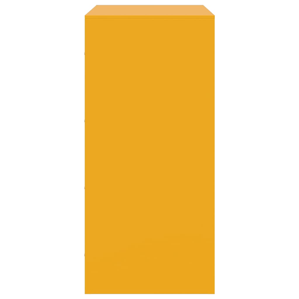 vidaXL Ντουλάπι Μουσταρδί 67x39x83 εκ. από Ατσάλι