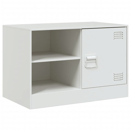 vidaXL Έπιπλο Τηλεόρασης Λευκό 67x39x44 εκ. από Χάλυβα