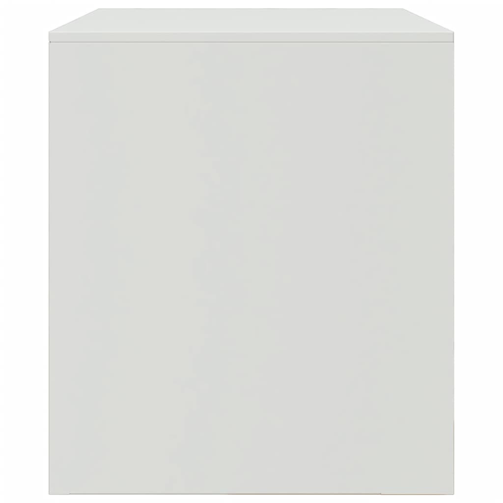 vidaXL Έπιπλα Τηλεόρασης 2 τεμ. Λευκό 67 x 39 x 44 εκ. από Χάλυβα