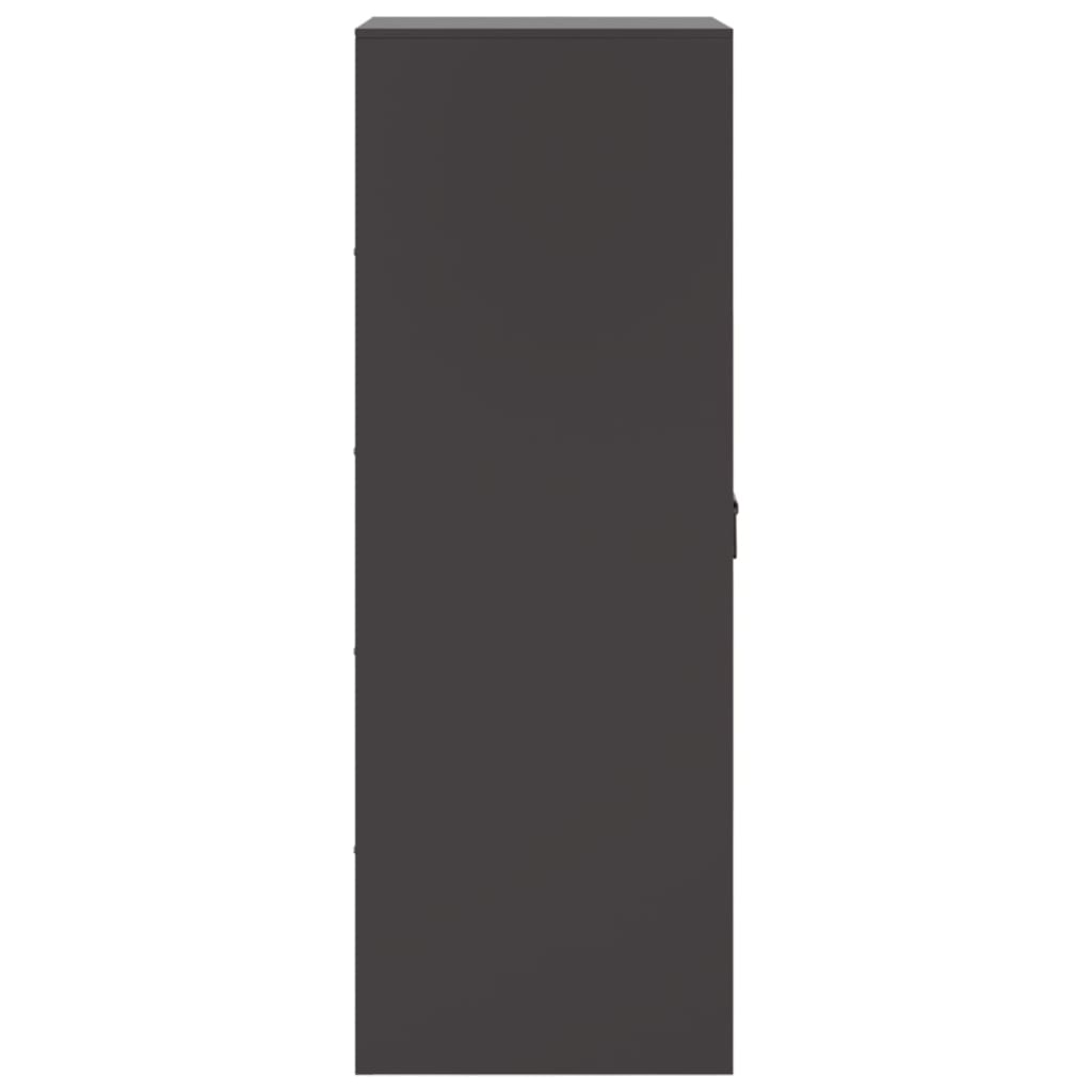 vidaXL Ντουλάπι Μαύρο 34,5x39x107 εκ. από Ατσάλι