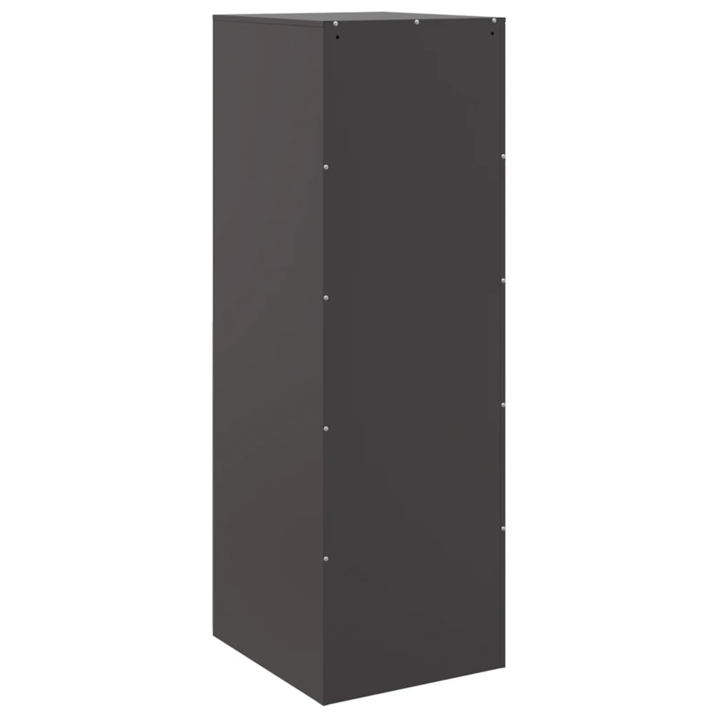 vidaXL Ντουλάπι Μαύρο 34,5x39x107 εκ. από Ατσάλι