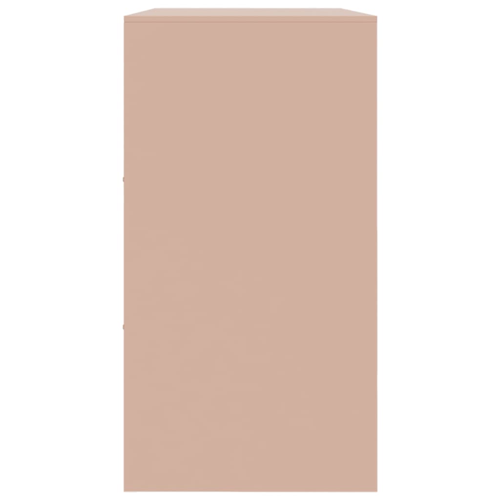 vidaXL Ντουλάπι Ροζ 99x39x73 εκ. από Ατσάλι