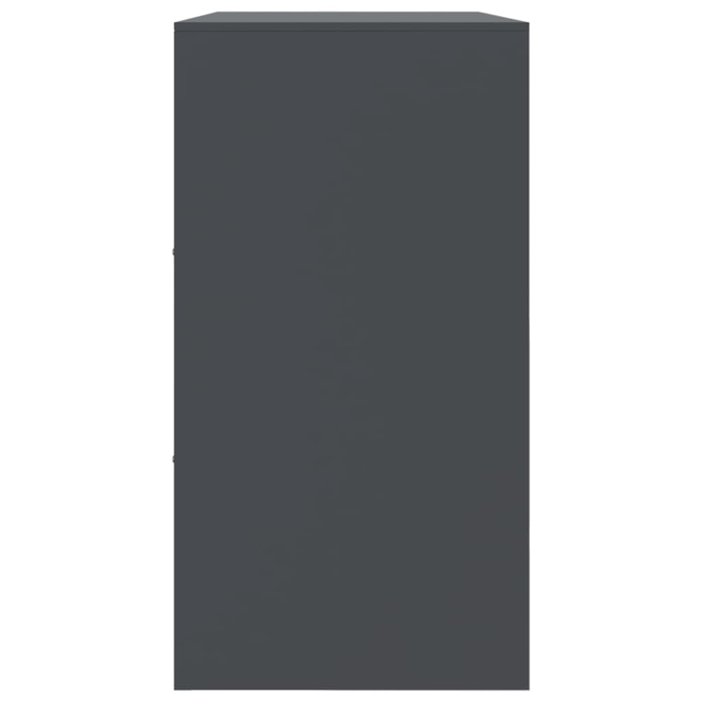 vidaXL Μπουφές Ανθρακί 99x39x73 εκ. από Ατσάλι