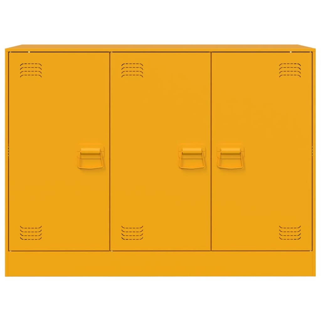 vidaXL Ντουλάπι Μουσταρδί 99x39x73 εκ. από Ατσάλι