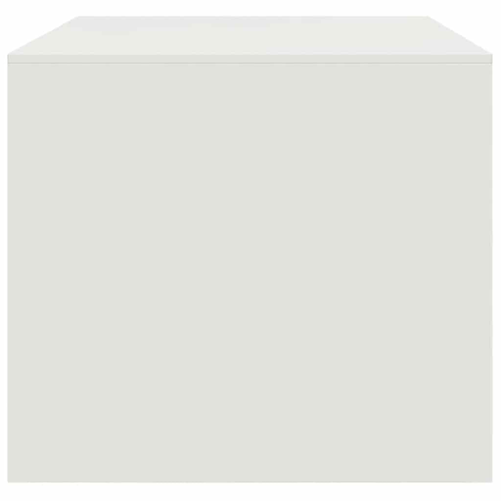 vidaXL Τραπεζάκι Σαλονιού Λευκό 67 x 50 x 44 εκ. από Ατσάλι