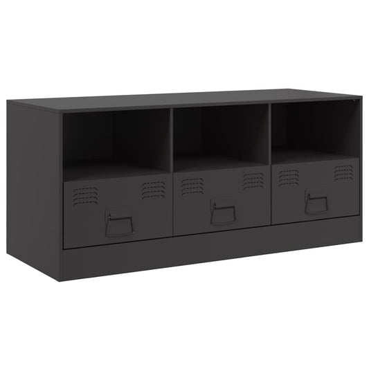 vidaXL Έπιπλο Τηλεόρασης Μαύρο 99x39x44 εκ. από Ατσάλι
